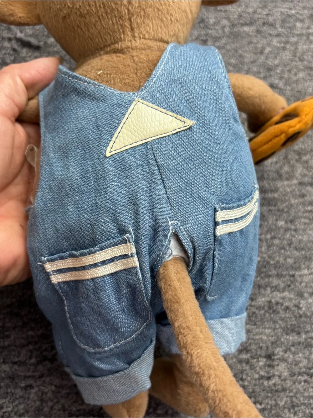 Kohls cares If you give a mouse a cookie plush stuffed animal denim overalls